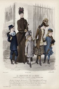 Fransk modeplade, slutningen af 1800-tallet af French School