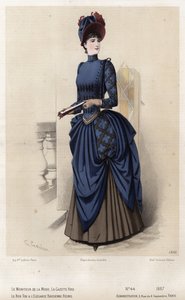 Fransk modeplade, slutningen af 1800-tallet af French School