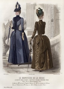 Fransk modeplade, slutningen af 1800-tallet af French School