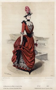 Fransk modeplade, slutningen af 1800-tallet af French School