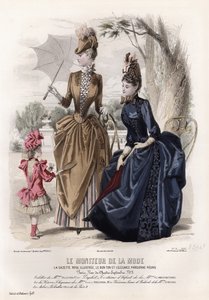 Fransk modeplade, slutningen af 1800-tallet af French School