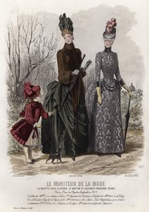 Fransk modeplade, slutningen af 1800-tallet af French School