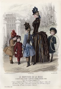 Fransk modeplade, slutningen af 1800-tallet af French School
