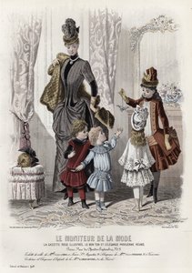 Fransk modeplade, slutningen af 1800-tallet af French School