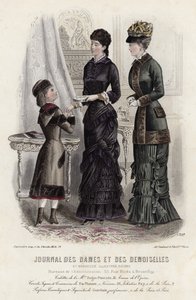 Fransk modeplade, slutningen af 1800-tallet af French School