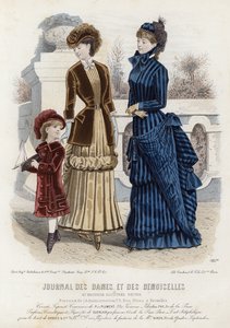 Fransk modeplade, slutningen af 1800-tallet af French School