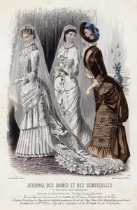 Fransk modeplade, slutningen af 1800-tallet af French School