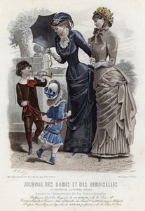 Fransk modeplade, slutningen af 1800-tallet af French School
