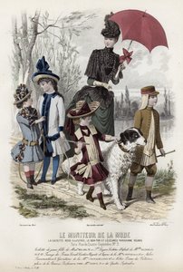 Fransk modeplade, slutningen af 1800-tallet af French School