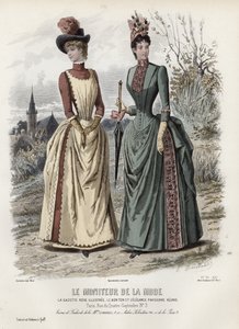 Fransk modeplade, slutningen af 1800-tallet af French School