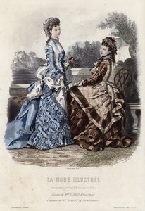 Fransk modeplade, slutningen af 1800-tallet af French School