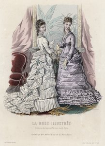 Fransk modeplade, slutningen af 1800-tallet af French School