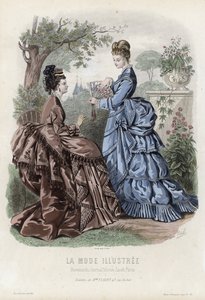 Fransk modeplade, slutningen af 1800-tallet af French School