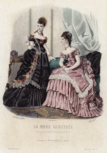 Fransk modeplade, slutningen af 1800-tallet af French School