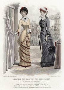 Fransk modeplade, slutningen af 1800-tallet af French School