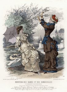 Fransk modeplade, slutningen af 1800-tallet af French School