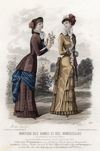 Fransk modeplade, slutningen af 1800-tallet af French School