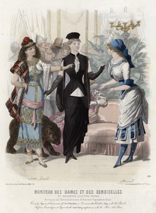 Fransk modeplade, slutningen af 1800-tallet af French School