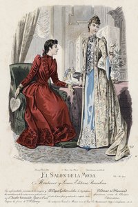Fransk modeplade, slutningen af 1800-tallet af French School