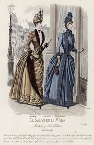 Fransk modeplade, slutningen af 1800-tallet af French School