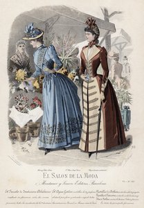Fransk modeplade, slutningen af 1800-tallet af French School