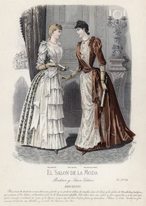 Fransk modeplade, slutningen af 1800-tallet af French School