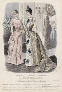 Fransk modeplade, slutningen af 1800-tallet af French School