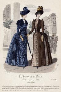 Fransk modeplade, slutningen af 1800-tallet af French School