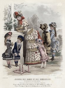 Fransk modeplade, slutningen af 1800-tallet af French School