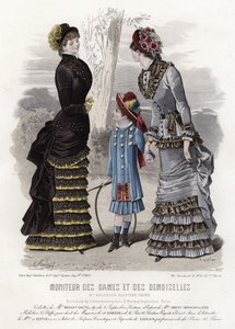 Fransk modeplade, slutningen af 1800-tallet af French School