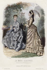 Fransk modeplade, slutningen af 1800-tallet af French School