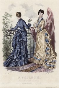 Fransk modeplade, slutningen af 1800-tallet af French School