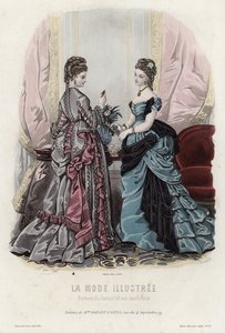 Fransk modeplade, slutningen af 1800-tallet af French School