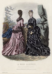 Fransk modeplade, slutningen af 1800-tallet af French School