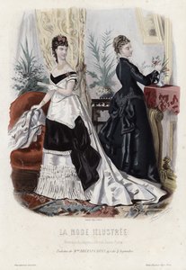 Fransk modeplade, slutningen af 1800-tallet af French School