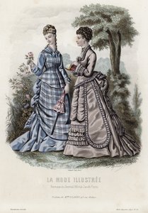 Fransk modeplade, slutningen af 1800-tallet af French School