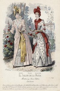 Fransk modeplade, slutningen af 1800-tallet af French School