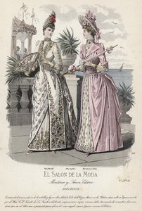 Fransk modeplade, slutningen af 1800-tallet af French School