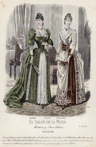 Fransk modeplade, slutningen af 1800-tallet af French School
