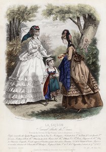Fransk modeplade, slutningen af 1800-tallet af French School