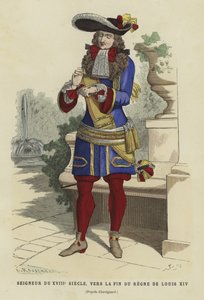 Fransk adelsmand fra det 18. århundrede, mod slutningen af Ludvig XIVs regeringstid af French School