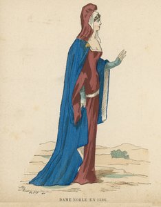 French noblewoman, 1386  af French School