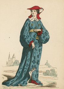 French noblewoman, 1395  af French School