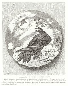 Fransk satirisk plade, 1868 af French School