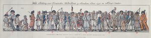 Franske soldater i Tyskland, 1795 (farvestik) af French School