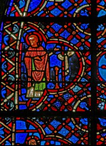 Fra vindue w12, det barmhjertige samaritanske vindue, en apostel af French School
