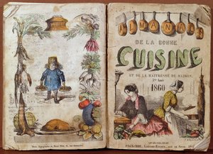 Forside af Almanach de la Bonne Cuisine et de la Mistress de Maison, 1860 af French School