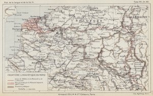 Northern Linguistic Frontier (farve litho) af French School
