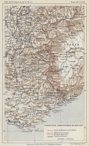 Southeast Linguistic Frontier (farve litho) af French School
