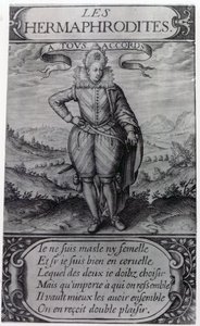 Frontispice til Les Hermaphrodites af Thomas Artus, 1605 af French School